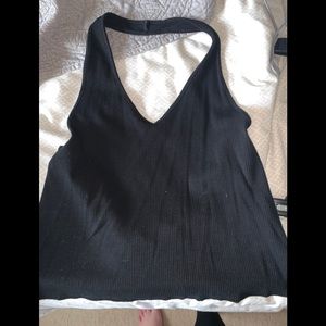 Black Halter Top